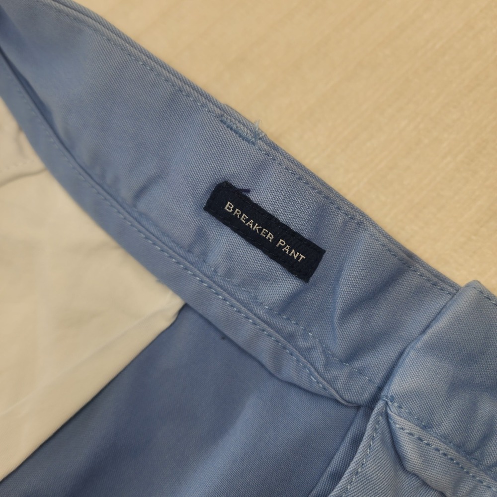 Vineyard Vines Breaker Pant Mens 36x32 Blue Chino Straight Leg Cotton Stretch - Picture 6 of 11